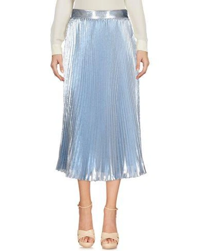 Shop Space Style Concept 3/4 Length Skirt In Sky Blue