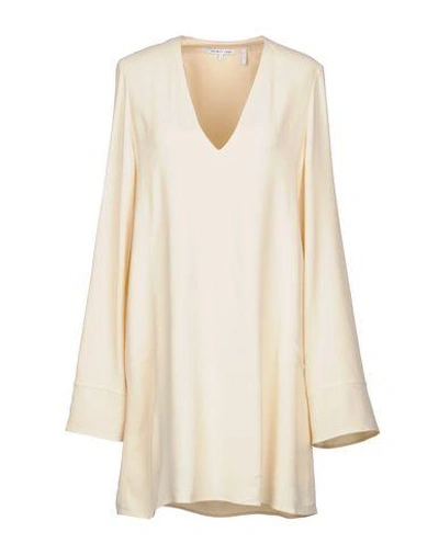 Shop Helmut Lang Short Dresses In Ivory