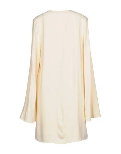 Shop Helmut Lang Short Dresses In Ivory
