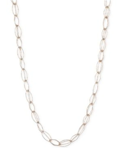 Shop Anne Klein Fancy-link Collar Necklace In Gold