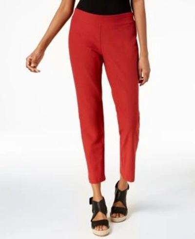Shop Eileen Fisher Washable Crepe Slim-leg Ankle Pants, Regular & Petite In Serrano