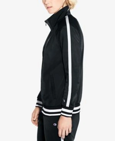 Shop Champion Track Jacket In Black/white