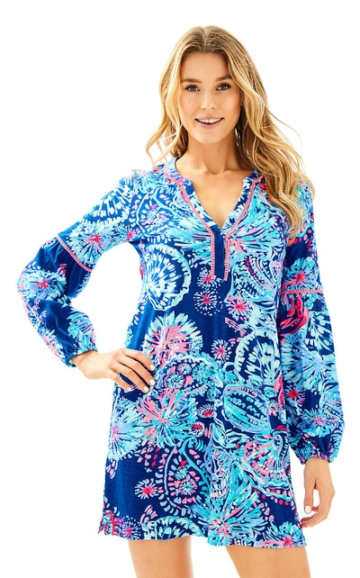 Shop Lilly Pulitzer Joy Dress In Deep Indigo Gypsea Girl