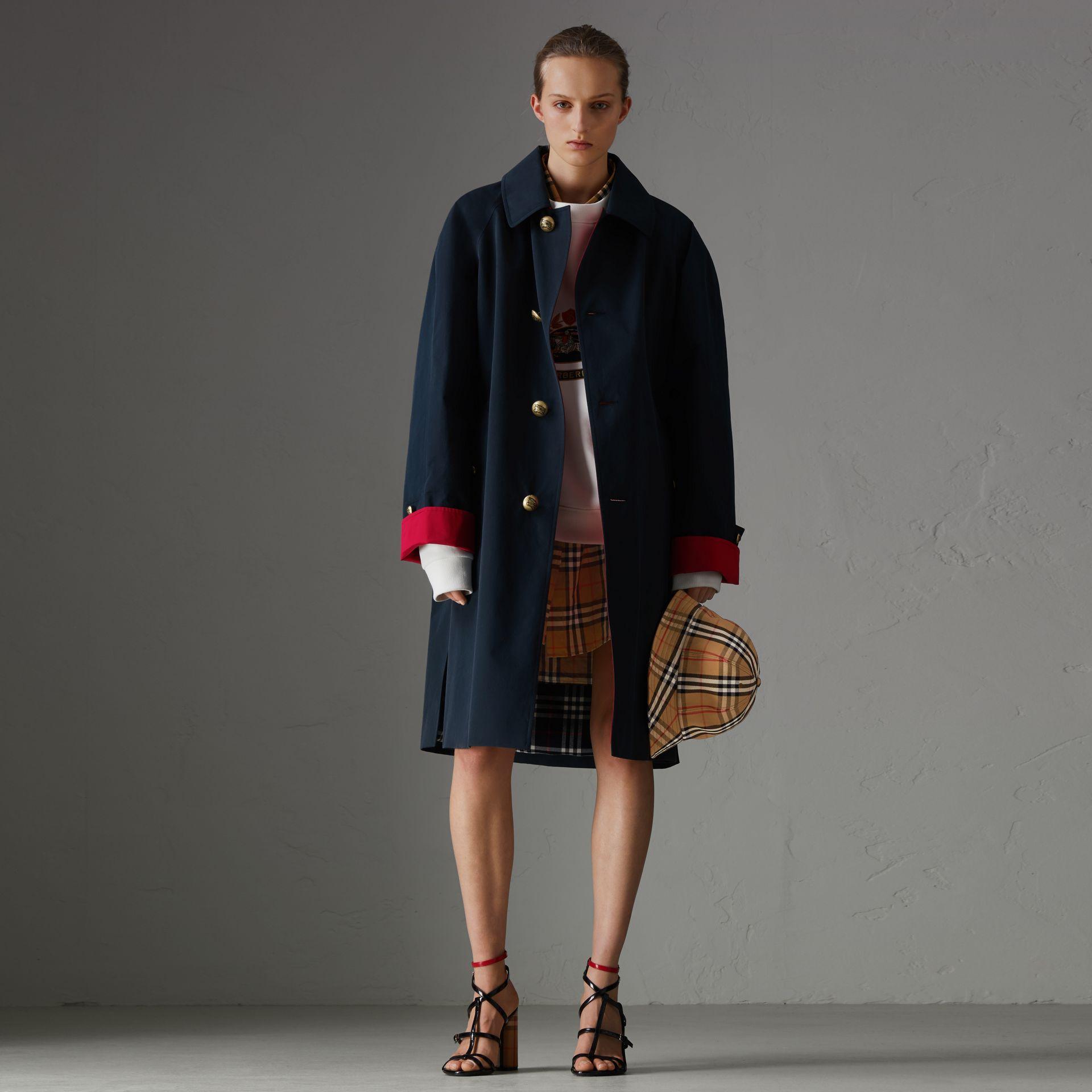burberry coat navy