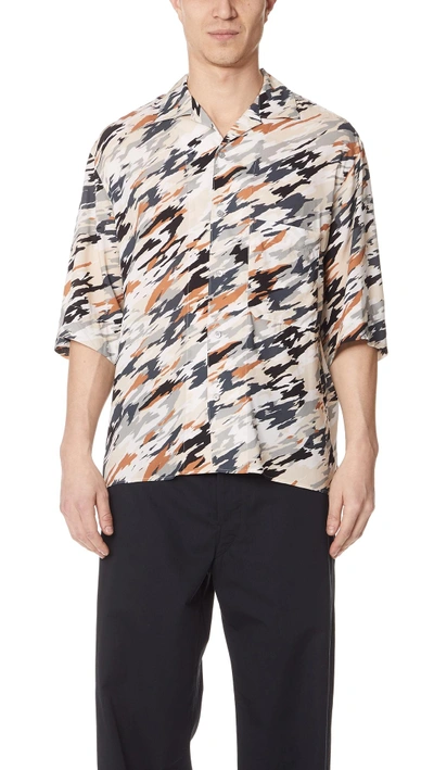 Shop Lemaire Collar Shirt In Multi