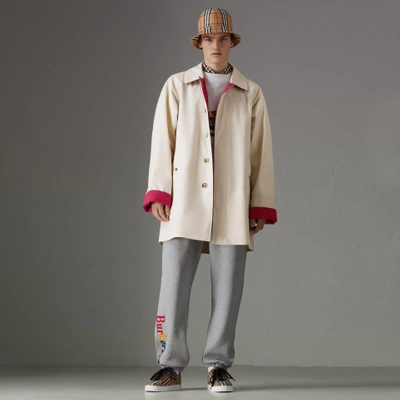 Burberry reissued waxed cotton gabardine car coat on sale