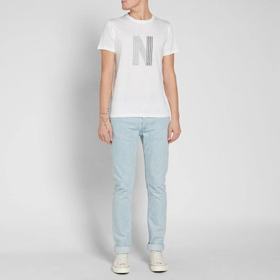 Shop Norse Projects Niels Layer Logo Tee In White