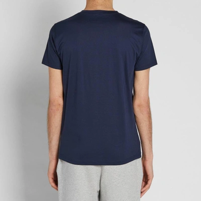 Shop Norse Projects Niels Layer Logo Tee In Blue
