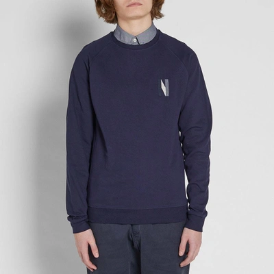 Shop Norse Projects Ketel Multi N Logo Crew In Blue