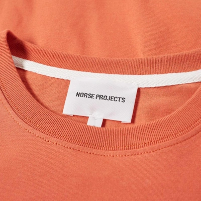 Shop Norse Projects Long Sleeve Niels Standard Tee In Red