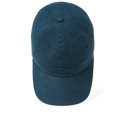 Shop Norse Projects Fake Suede Sports Cap In Blue