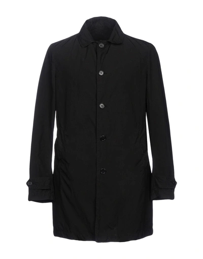 Shop Aspesi Overcoats In Black