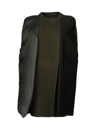 Shop Rick Owens Capes & Ponchos In Military Green