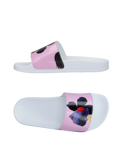 Shop Msgm Sandals In Light Purple