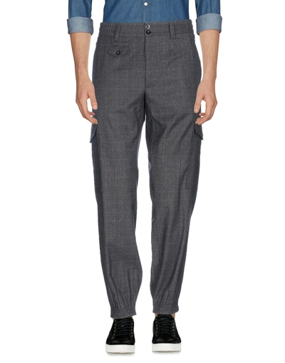 Shop Dolce & Gabbana Casual Pants In Steel Grey
