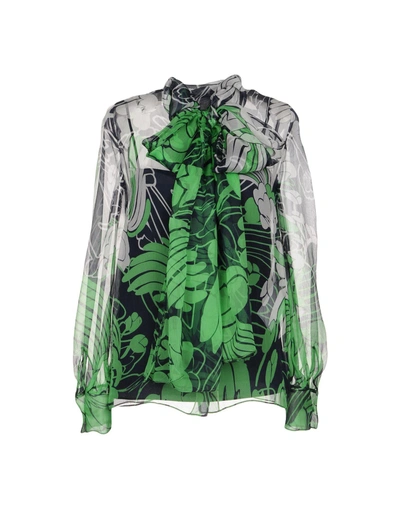 Shop Miu Miu Shirts In Green