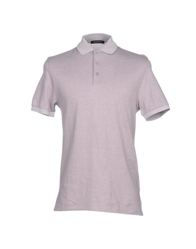 Shop Ermenegildo Zegna Polo Shirts In Dove Grey
