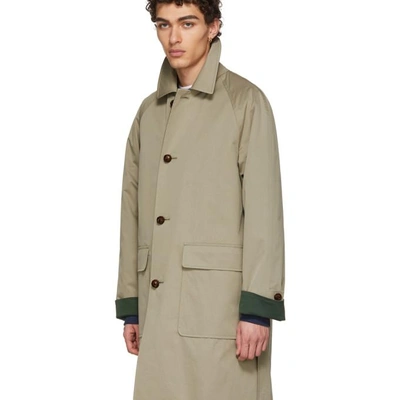 Shop Burberry Beige Car Coat