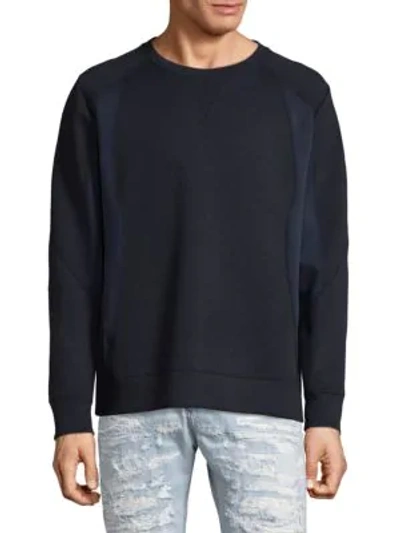 Shop Diesel Black Gold Pieced Sweatshirt In Black Navy
