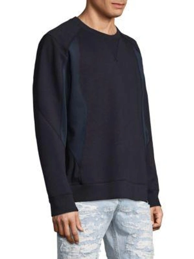 Shop Diesel Black Gold Pieced Sweatshirt In Black Navy