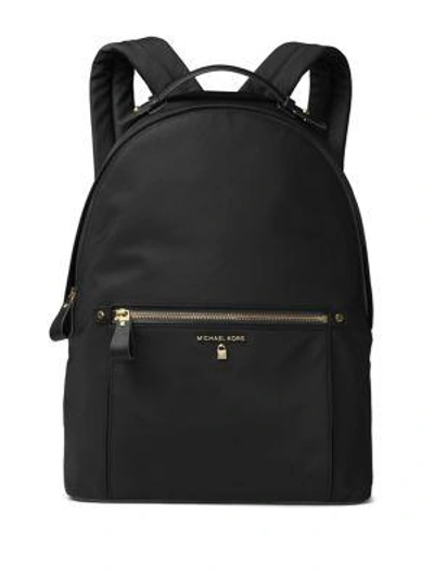 Shop Michael Michael Kors Large Kelsey Nylon Backpack In Black