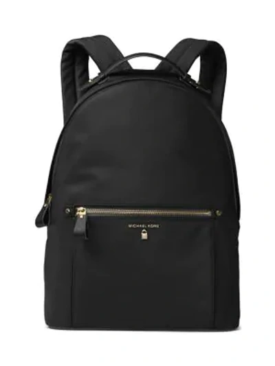 Shop Michael Michael Kors Large Kelsey Nylon Backpack In Black