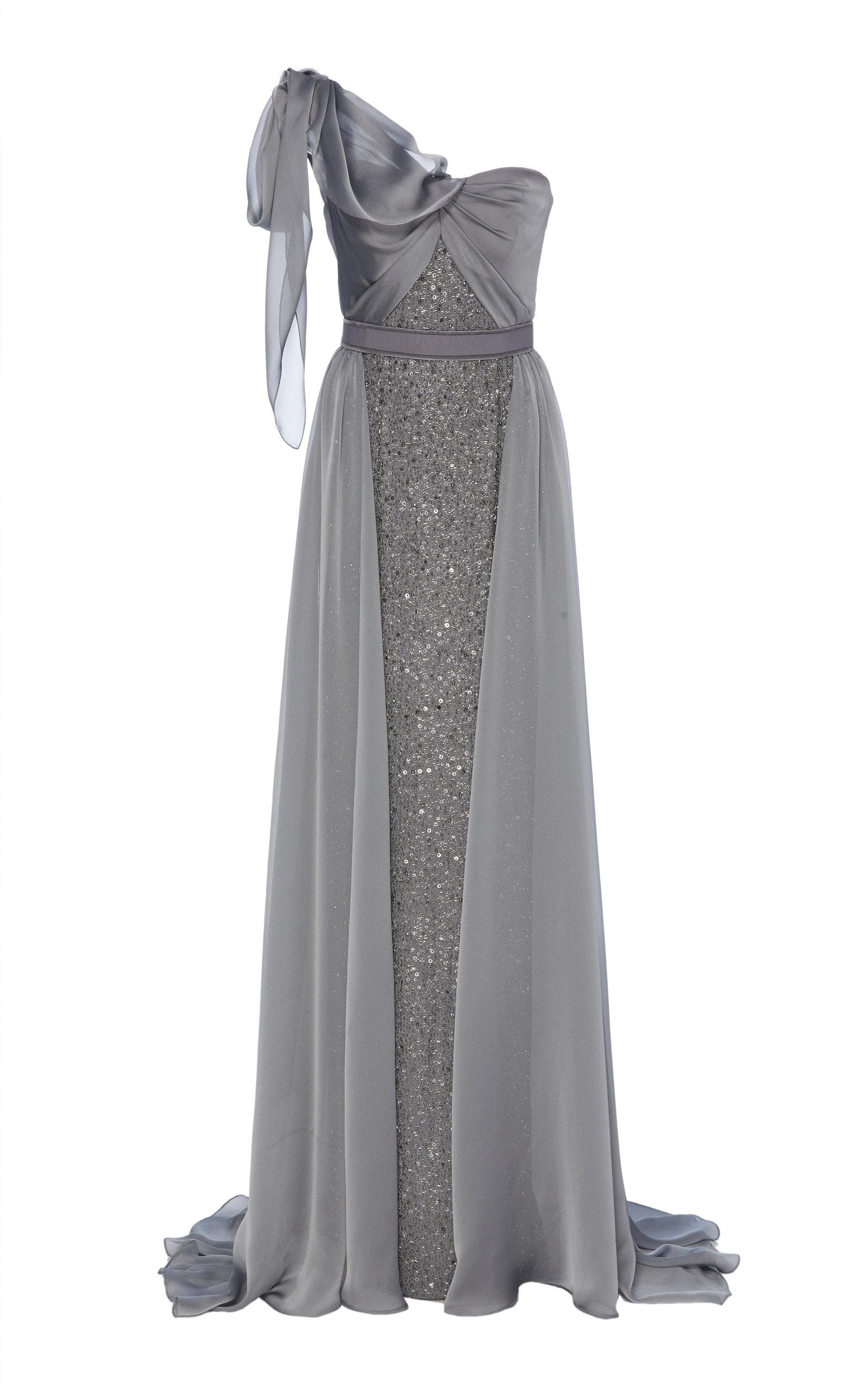 jenny packham silver dress