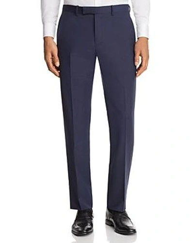 Shop Theory Marlo Tailored Gingham Slim Fit Suit Separate Dress Pants In Navy