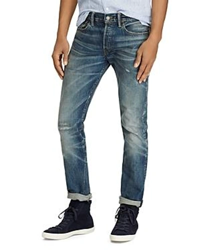 Shop Polo Ralph Lauren Varick Slim Straight Fit Jeans In Blue