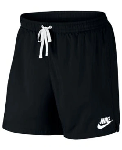 Shop Nike Men's Sportswear Shorts In Black/white