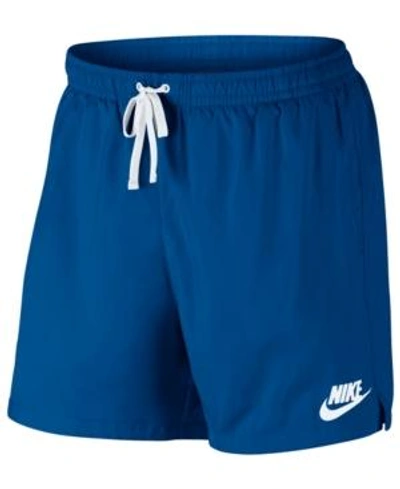 Shop Nike Men's Sportswear Shorts In Blue Nebula/white