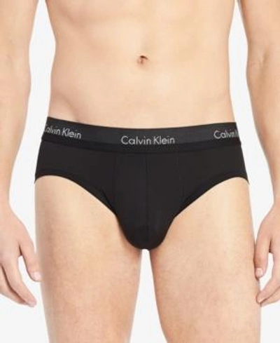 Shop Calvin Klein Men's Light Hip Briefs In Black