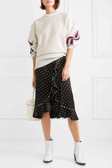 ganni callie boots white