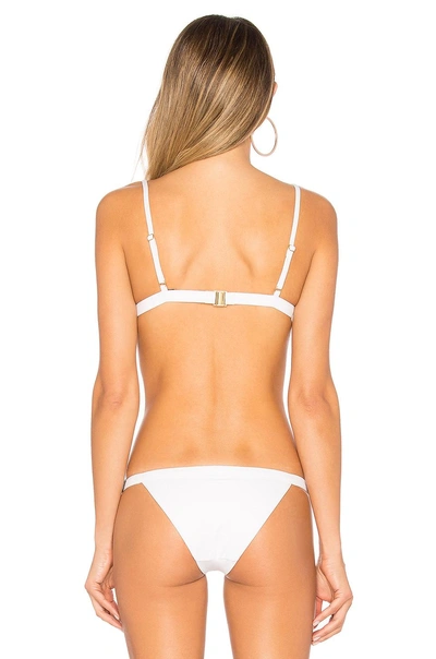Shop Skye & Staghorn Beaded Bikini Top In White