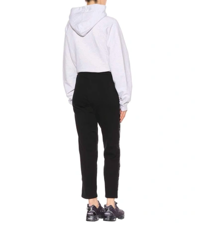 Shop Vetements Cotton-blend Trackpants In Black