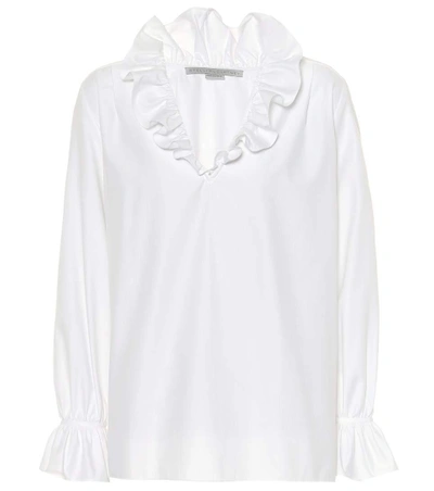 Shop Stella Mccartney Mariana Cotton Top In White