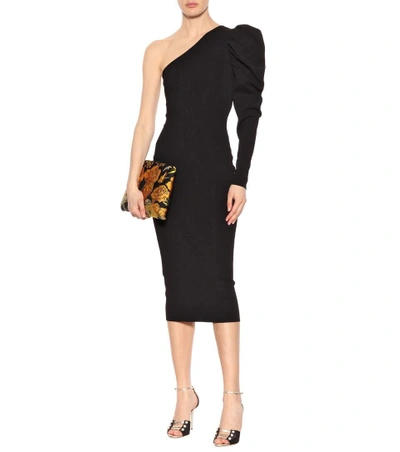 Shop Stella Mccartney One-shoulder Dress In Black