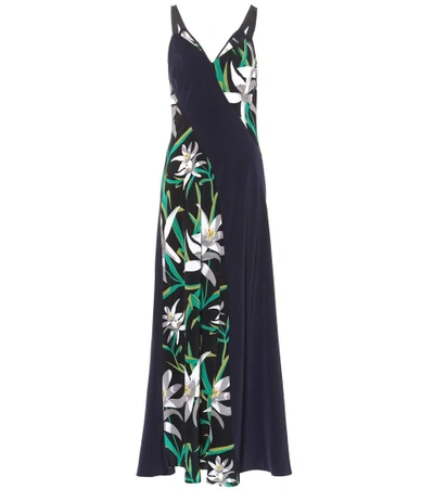 Shop Diane Von Furstenberg Silk Dress In Multicoloured