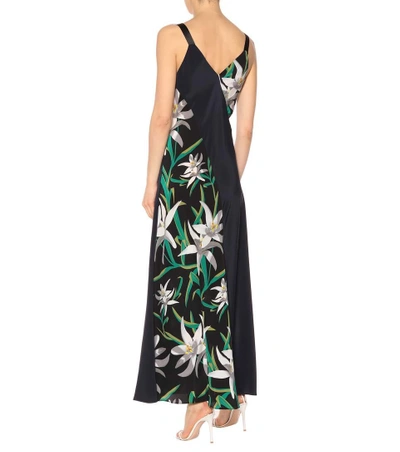 Shop Diane Von Furstenberg Silk Dress In Multicoloured