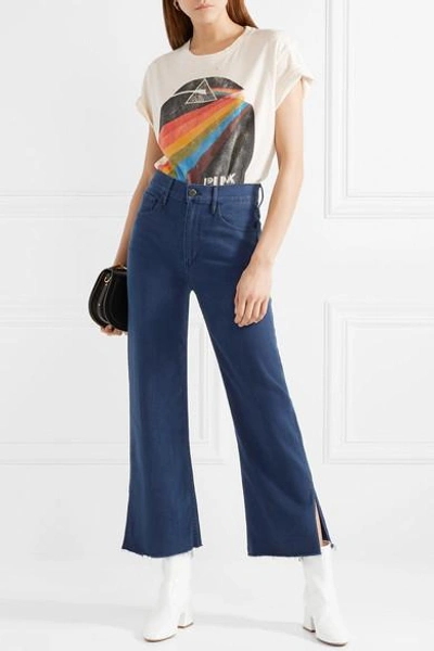 Shop 3x1 W4 Shelter Cropped Frayed High-rise Straight-leg Jeans