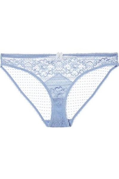 Shop Stella Mccartney Ophelia Whistling Stretch-leavers Lace Briefs
