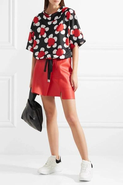 Shop Marc Jacobs Floral-print Jersey Top In Red