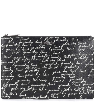 Shop Givenchy Printed Pouch In Black