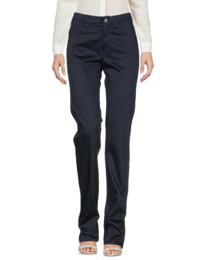 Shop Armani Jeans Casual Pants In Dark Blue