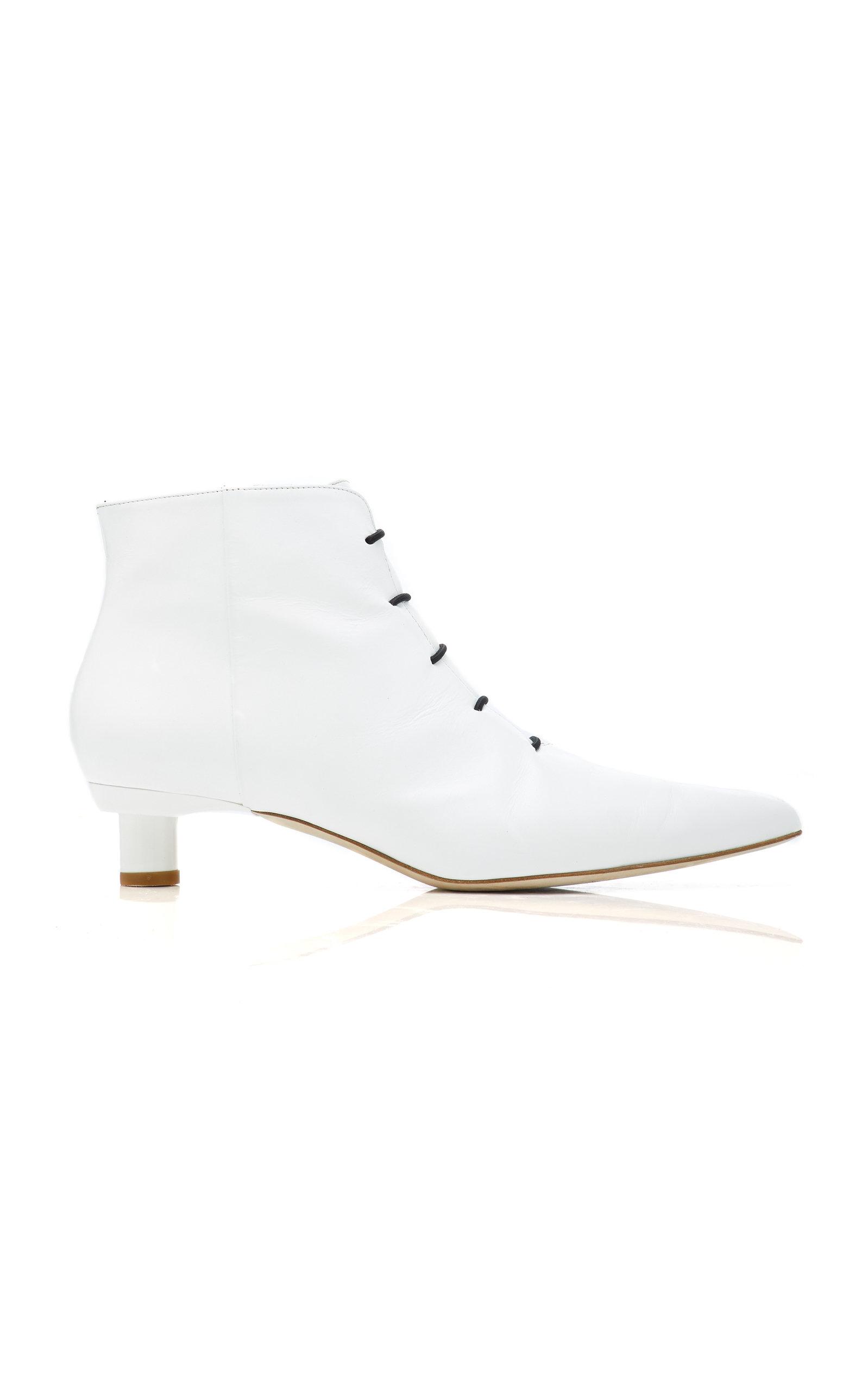 tibi white booties