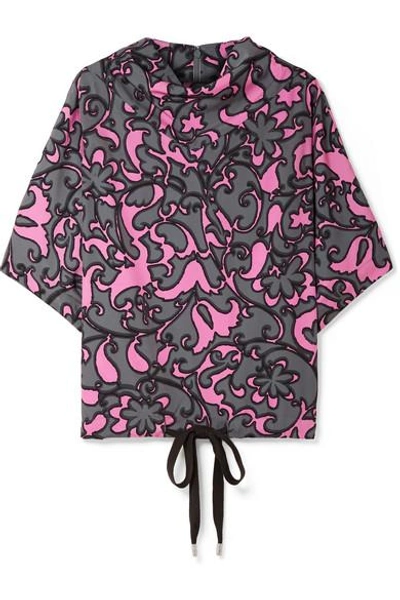 Shop Marc Jacobs Printed Jersey Top In Pink