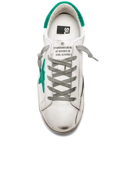 Shop Golden Goose Leather Superstar Sneakers In White