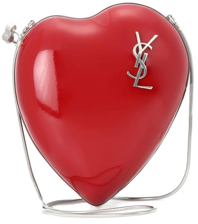 Saint Laurent Ysl Heart Bag in Red