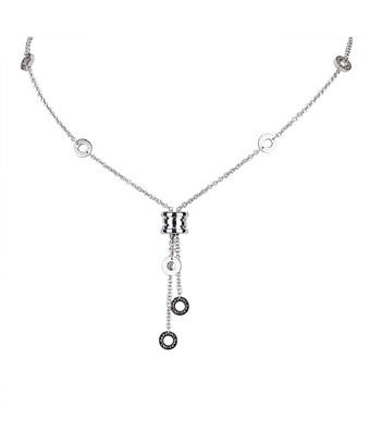 bvlgari necklace black silver