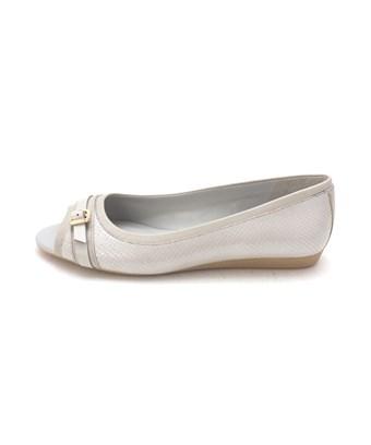 cole haan peep toe flats